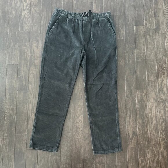 Dark Green Original Use Small Corduroy Straight Leg Pants - Picture 1 of 10